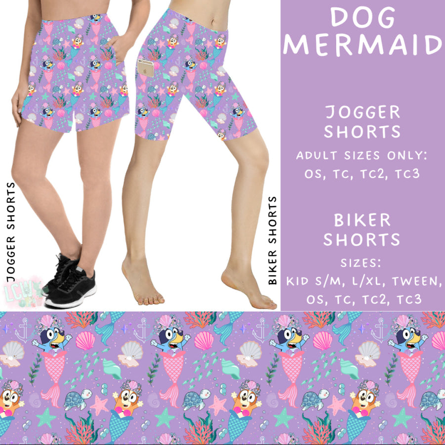 Preorder Custom Styles - Dog Mermaid - Closes 15 May - ETA mid Jul 2025 Leggings