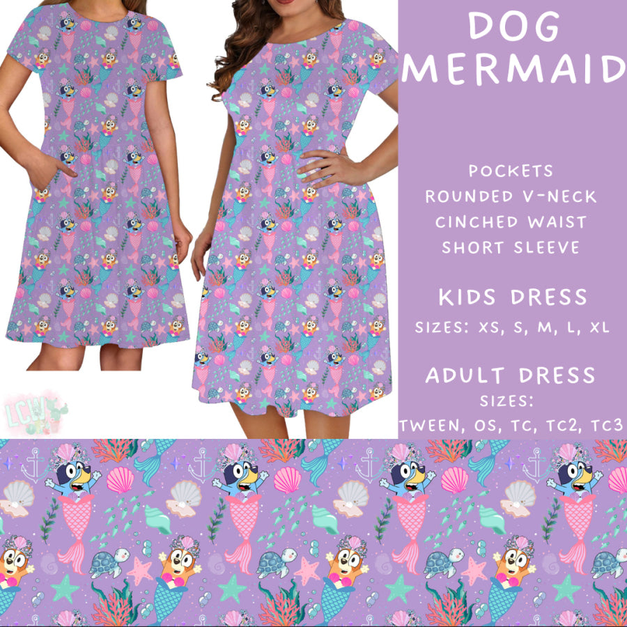 Preorder Custom Styles - Dog Mermaid - Closes 15 May - ETA mid Jul 2025 Leggings