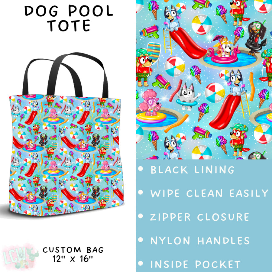 Preorder Custom Styles - Dog Pool - Closes 15 May - ETA mid Jul 2025 Leggings