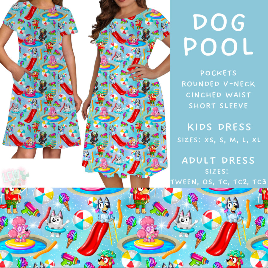 Preorder Custom Styles - Dog Pool - Closes 15 May - ETA mid Jul 2025 Leggings