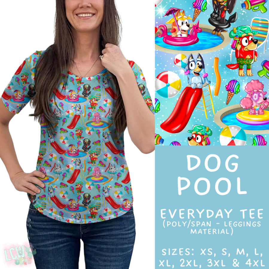 Preorder Custom Styles - Dog Pool - Closes 15 May - ETA mid Jul 2025 Leggings