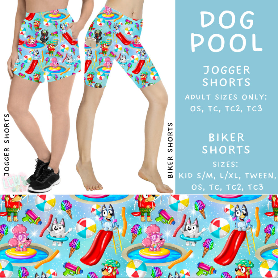 Preorder Custom Styles - Dog Pool - Closes 15 May - ETA mid Jul 2025 Leggings