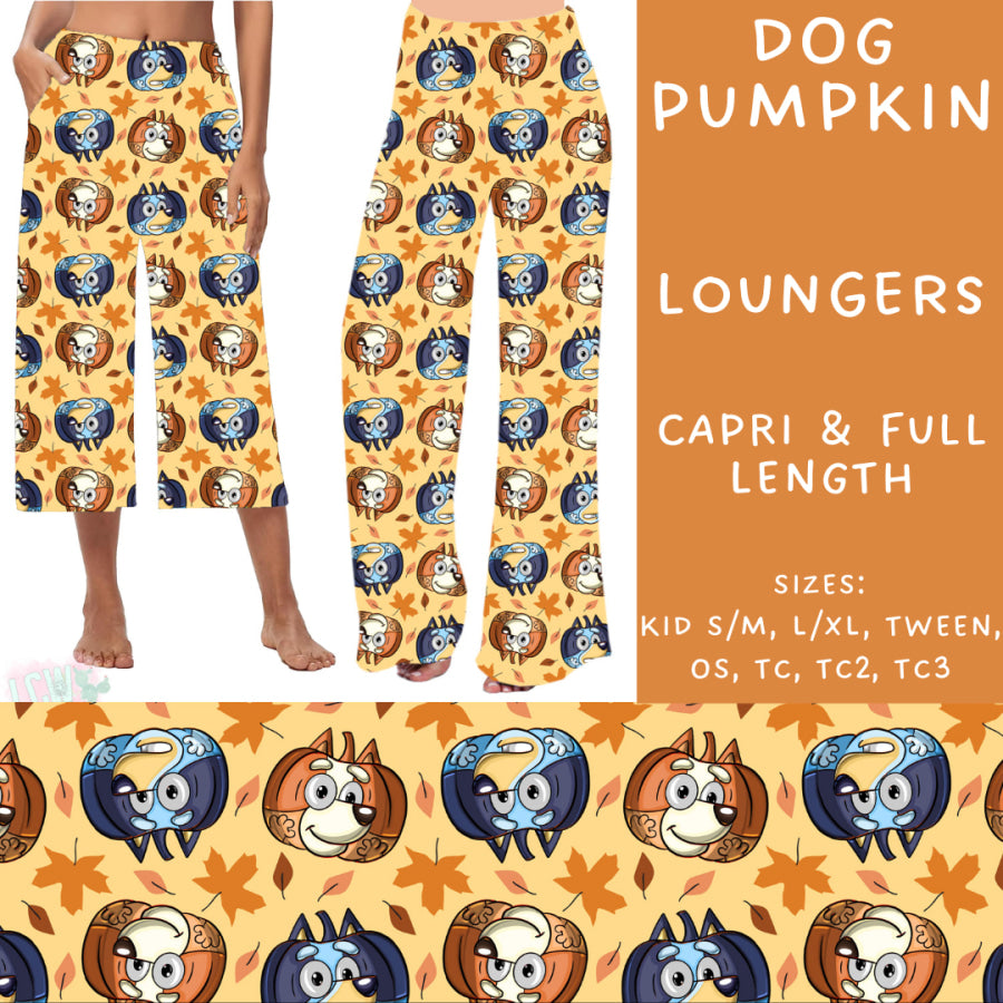 Preorder Custom Styles - Dog Pumpkin - Closes 9 Oct - ETA late Dec 2024 Leggings