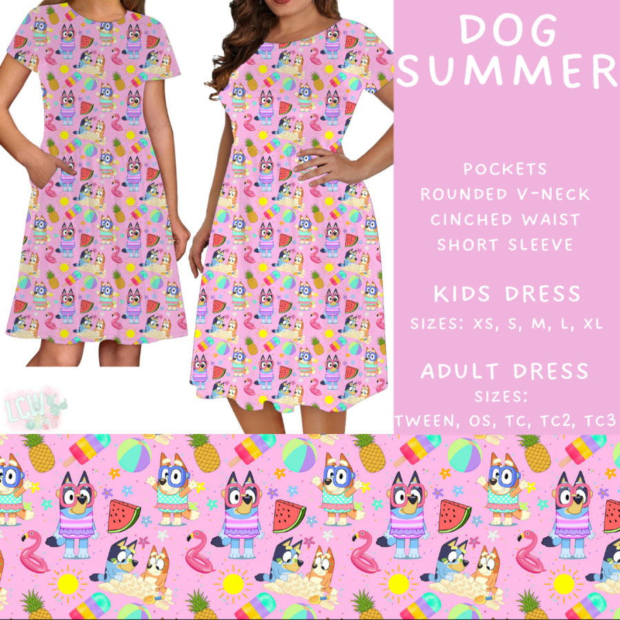 Preorder Custom Styles - Dog Summer - Closes 15 May - ETA mid Jul 2025 Leggings