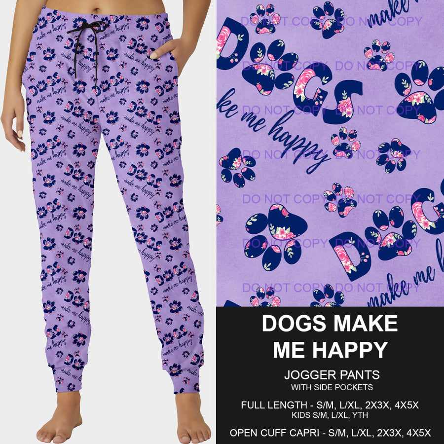 PREORDER Custom Styles - Dogs Make Me Happy - Closes 18 Mar - ETA mid Jun 2025 Loungewear