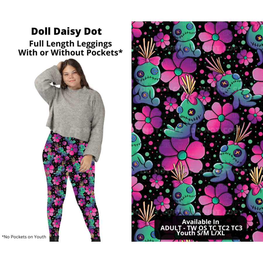 PREORDER Custom Styles - Doll Daisy Dot - Closes 21 Nov - ETA late Feb 2025 Leggings