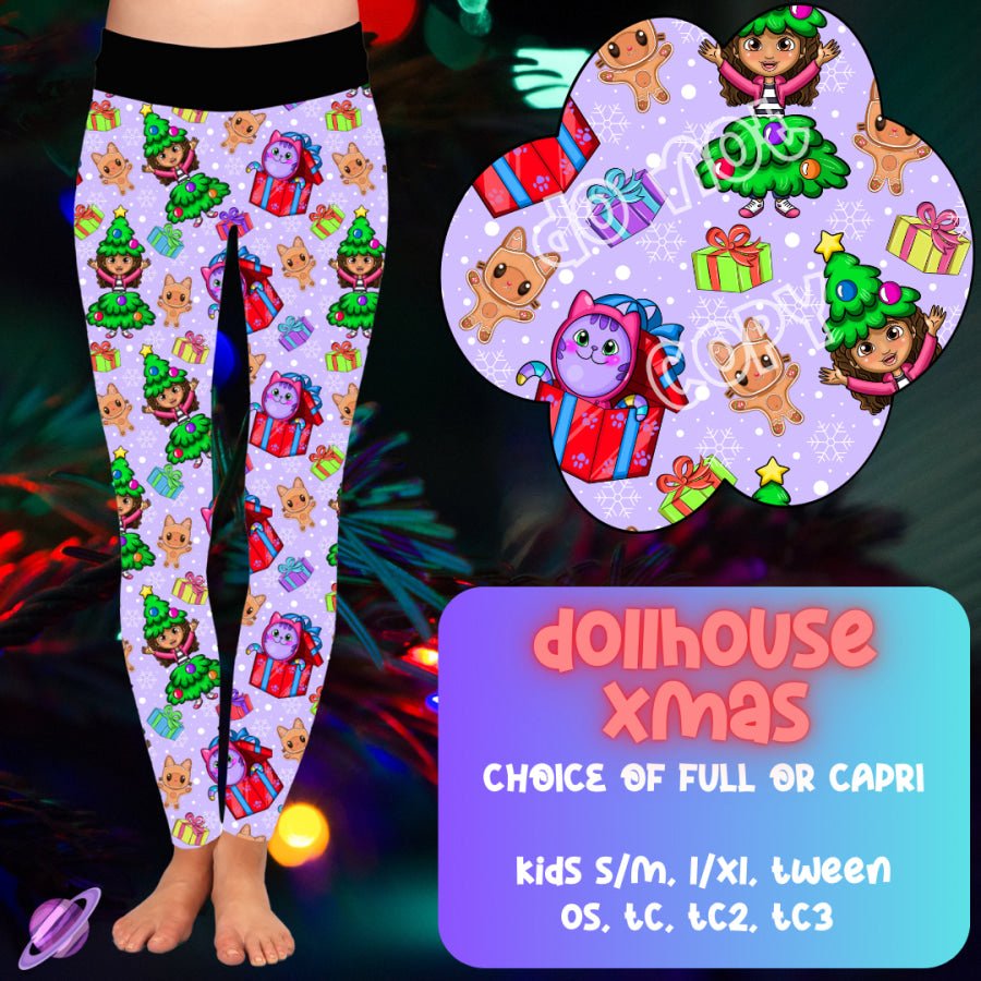 PREORDER Custom Styles - Dollhouse Xmas - Closes 1 Oct - ETA late Dec 2024 Leggings