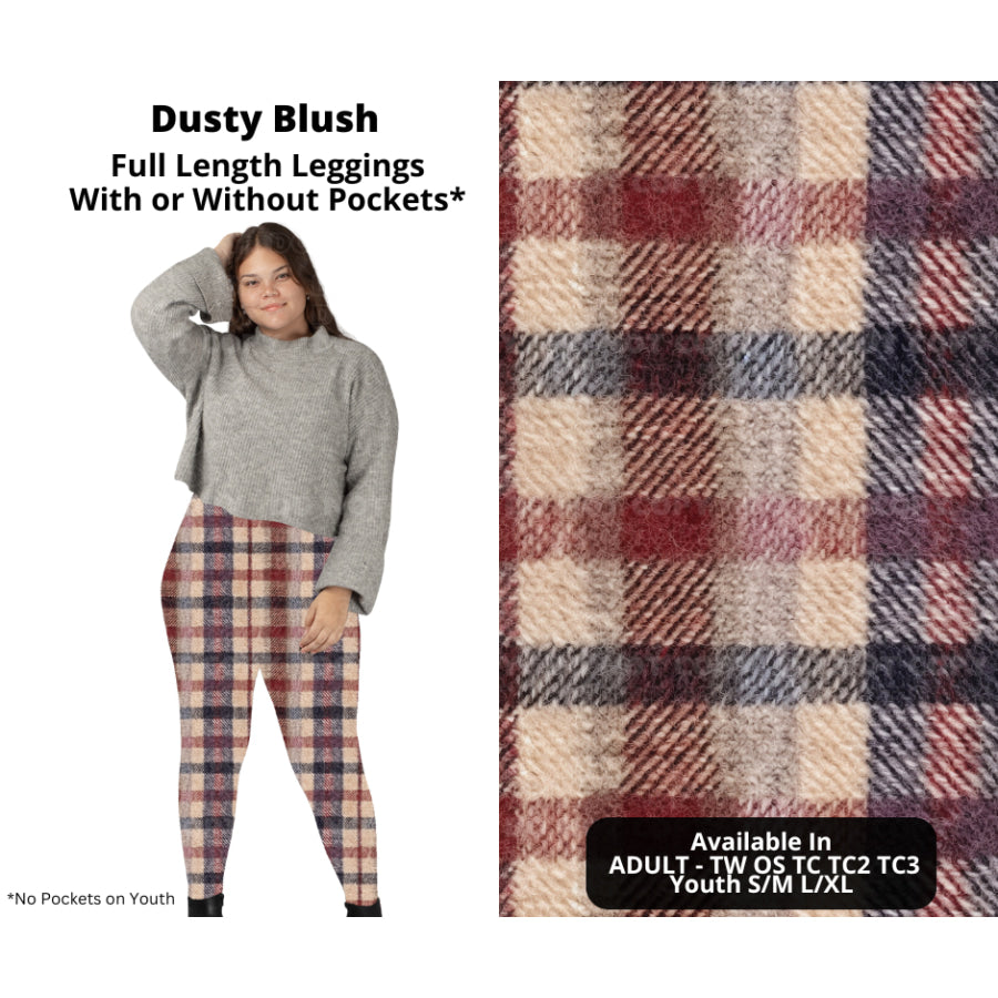 PREORDER Custom Styles - Dusty Blush - Closes 14 Oct - ETA early Jan 2024 Leggings