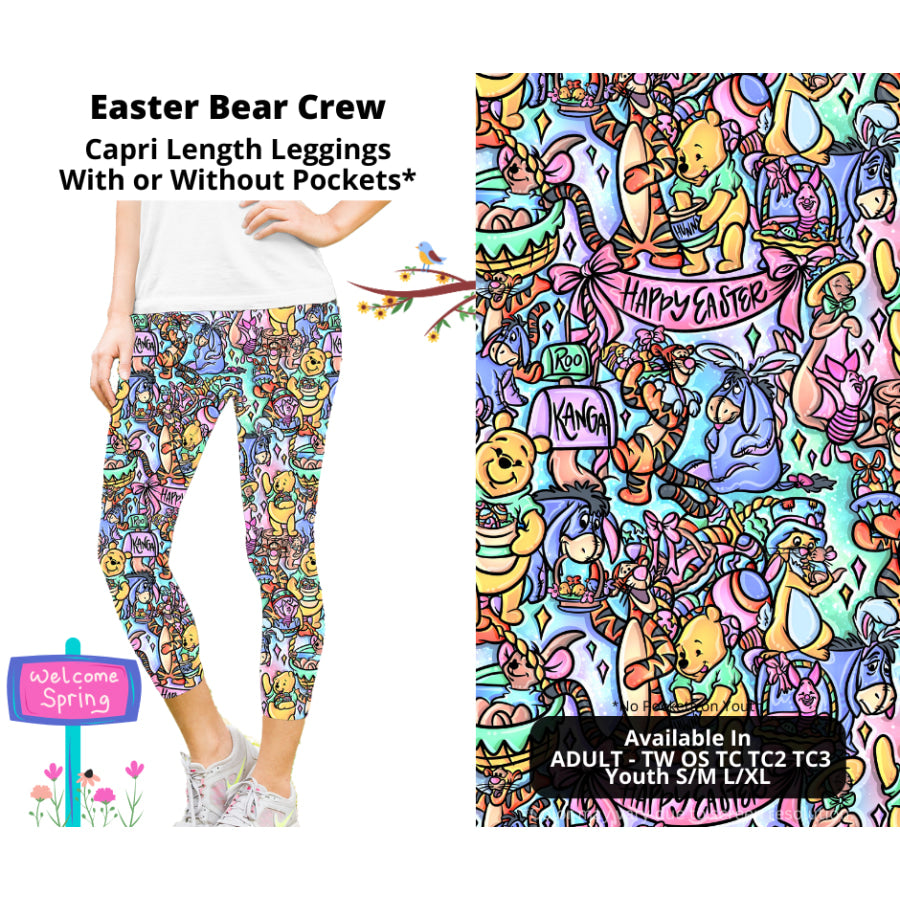 PREORDER Custom Styles - Easter Bear Crew - Closes 22 Jan - ETA late Apr 2025 Leggings