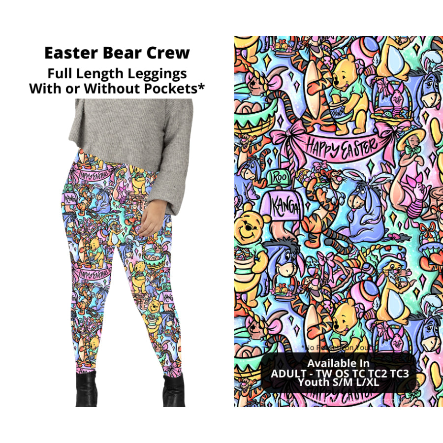 PREORDER Custom Styles - Easter Bear Crew - Closes 22 Jan - ETA late Apr 2025 Leggings