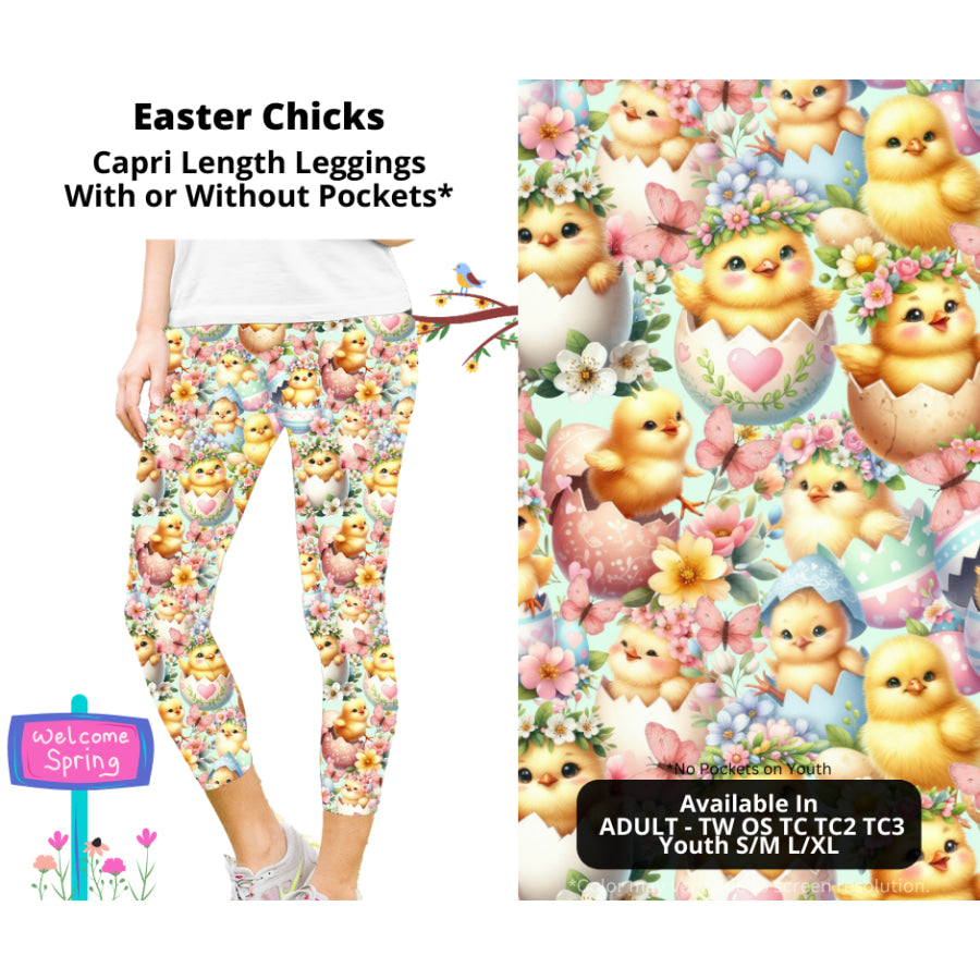 PREORDER Custom Styles - Easter Chicks - Closes 27 Jan - ETA late Apr 2025 Leggings