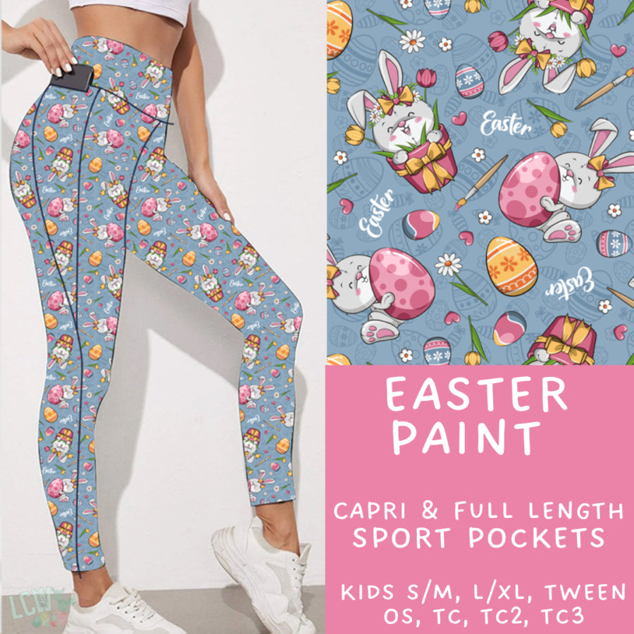 Preorder Custom Styles - Easter Paint - Closes 30 Jan - ETA late Apr 2025 Leggings