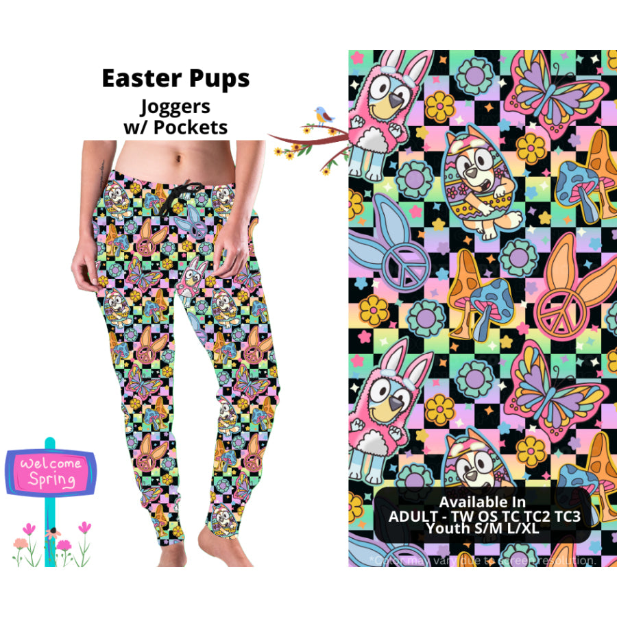 PREORDER Custom Styles - Easter Pups - Closes 20 Jan - ETA late Apr 2025 Leggings