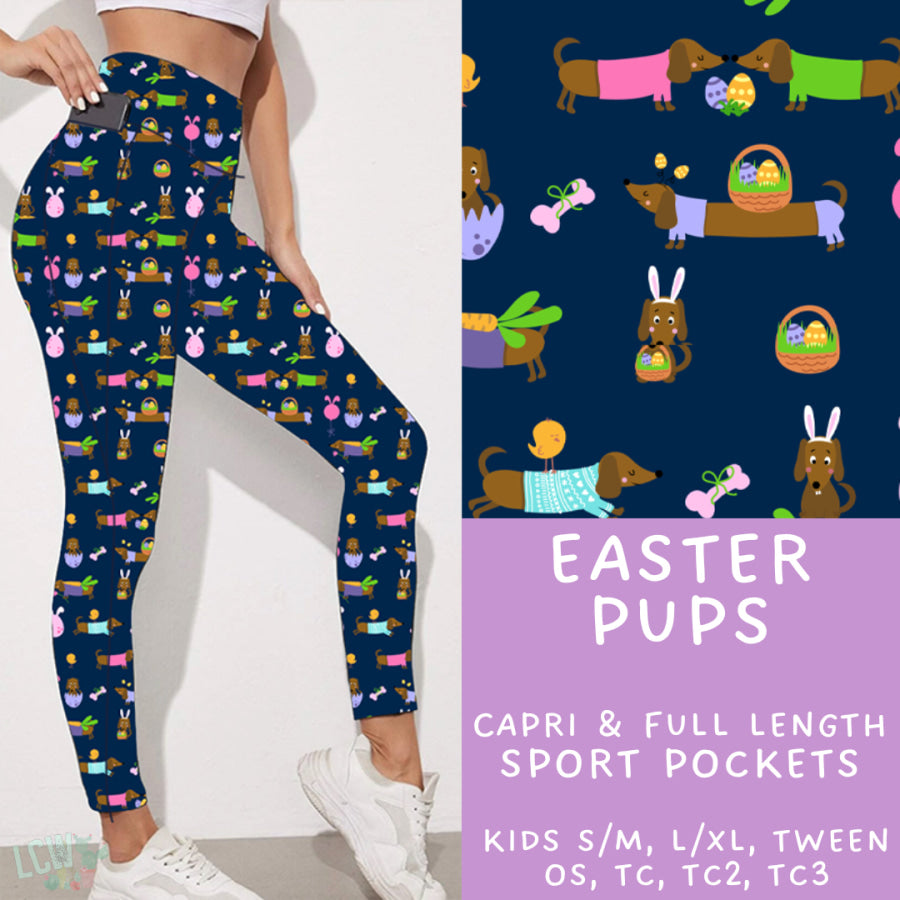 Preorder Custom Styles - Easter Pups - Closes 30 Jan - ETA late Apr 2025 Leggings