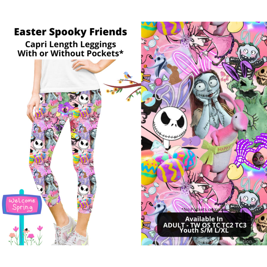 PREORDER Custom Styles - Easter Spooky Friends - Closes 22 Jan - ETA late Apr 2025 Leggings