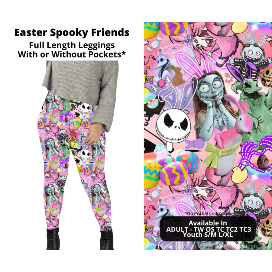 PREORDER Custom Styles - Easter Spooky Friends - Closes 22 Jan - ETA late Apr 2025 Leggings