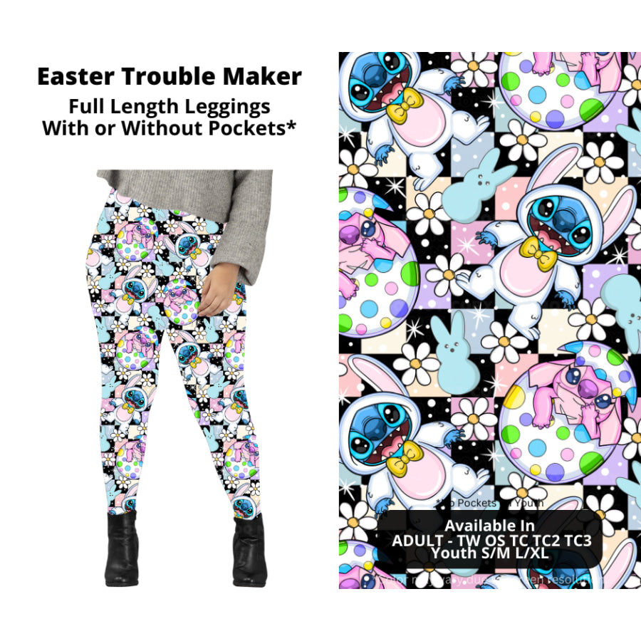 PREORDER Custom Styles - Easter Trouble Maker - Closes 20 Jan - ETA late Apr 2025 Leggings