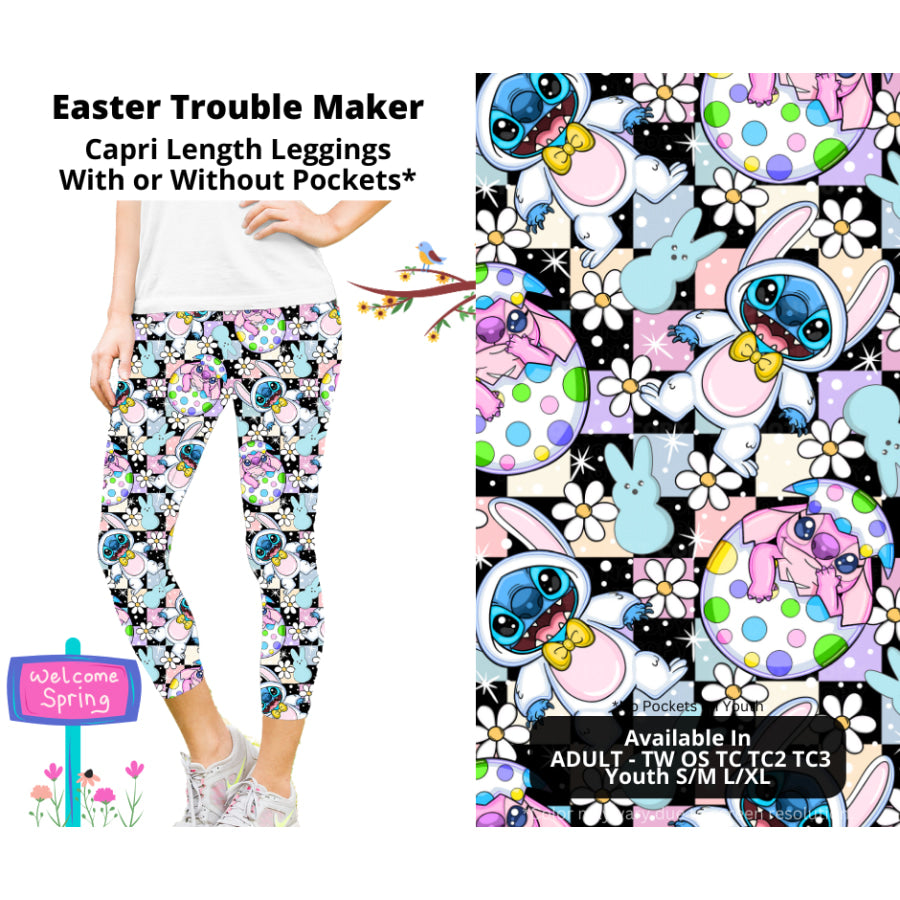 PREORDER Custom Styles - Easter Trouble Maker - Closes 20 Jan - ETA late Apr 2025 Leggings