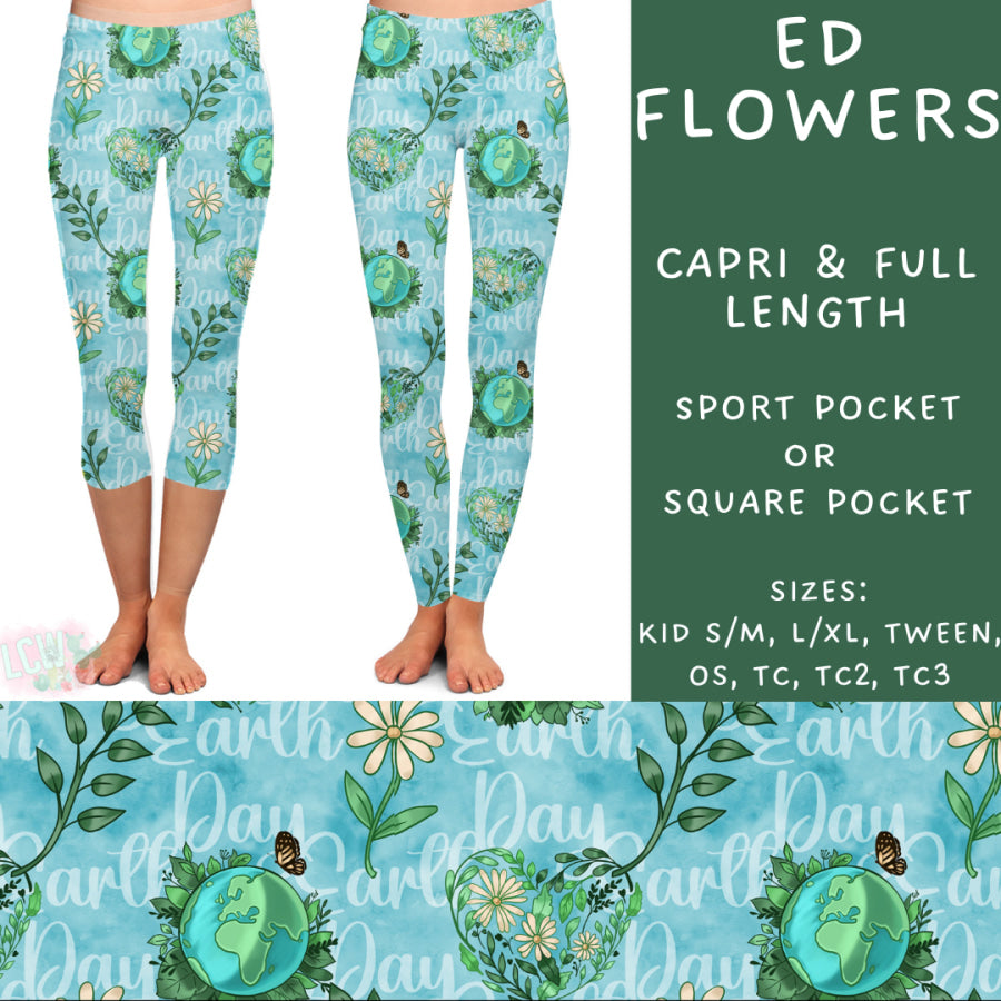 Preorder Custom Styles - ED Flowers - Closes 24 Feb - ETA mid May 2025 Leggings