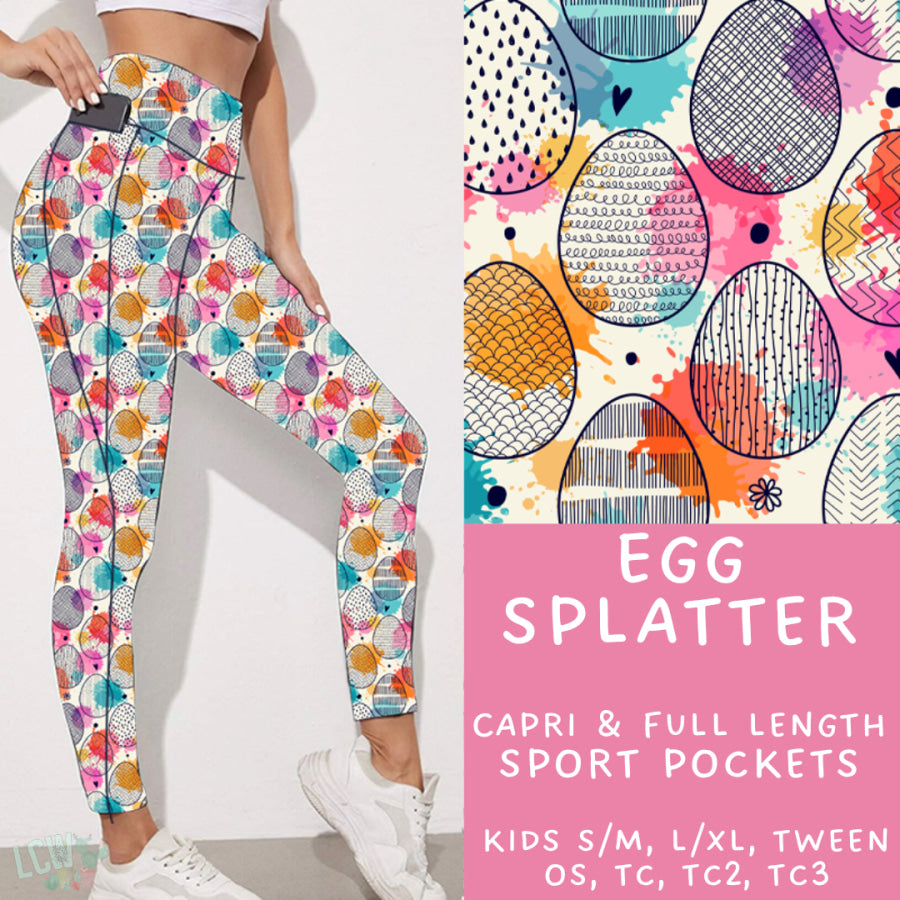 Preorder Custom Styles - Egg Splatter - Closes 30 Jan - ETA late Apr 2025 Leggings