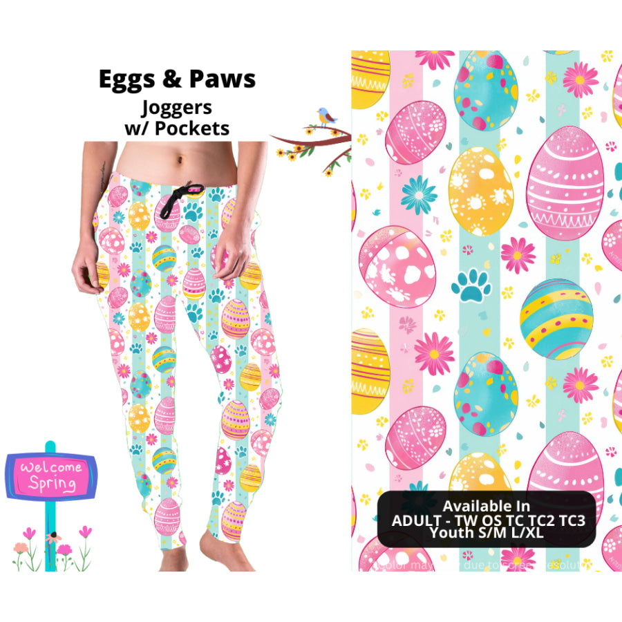 PREORDER Custom Styles - Eggs and Paws - Closes 22 Jan - ETA late Apr 2025 Leggings