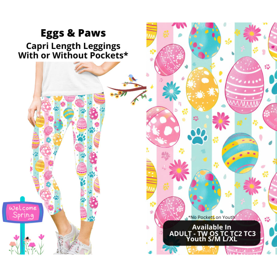 PREORDER Custom Styles - Eggs and Paws - Closes 22 Jan - ETA late Apr 2025 Leggings