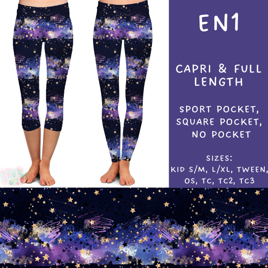 Preorder Custom Styles - Electric Night 1 - Closes 25 Sep - ETA early Dec 2024 Leggings