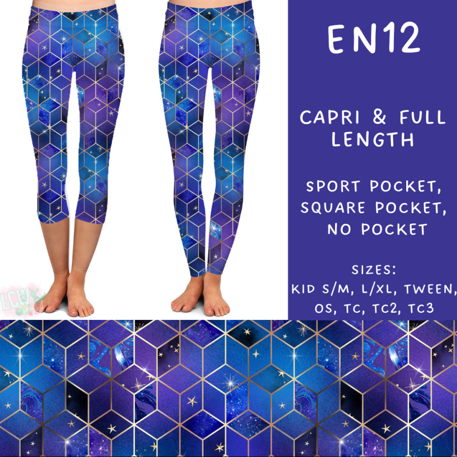 Preorder Custom Styles - Electric Night 12 - Closes 25 Sep - ETA early Dec 2024 Leggings