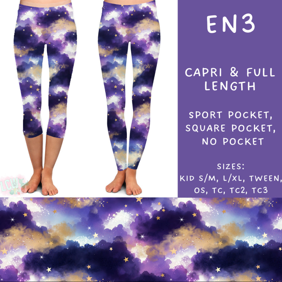 Preorder Custom Styles - Electric Night 3 - Closes 25 Sep - ETA early Dec 2024 Leggings