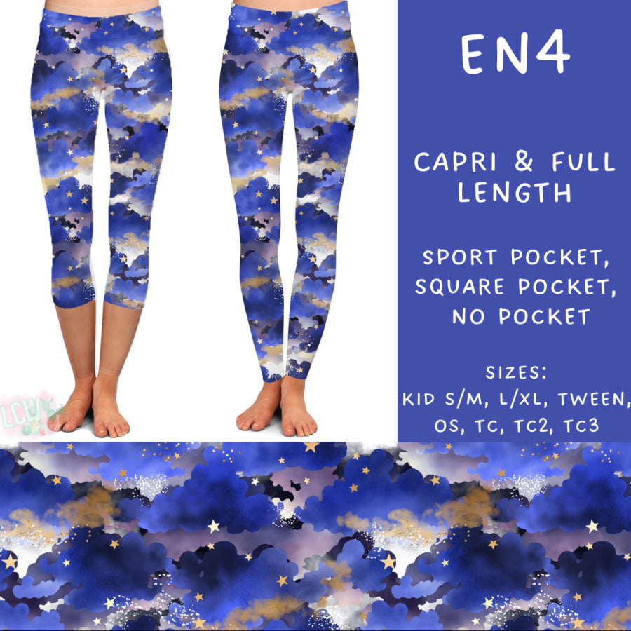 Preorder Custom Styles - Electric Night 4 - Closes 25 Sep - ETA early Dec 2024 Leggings