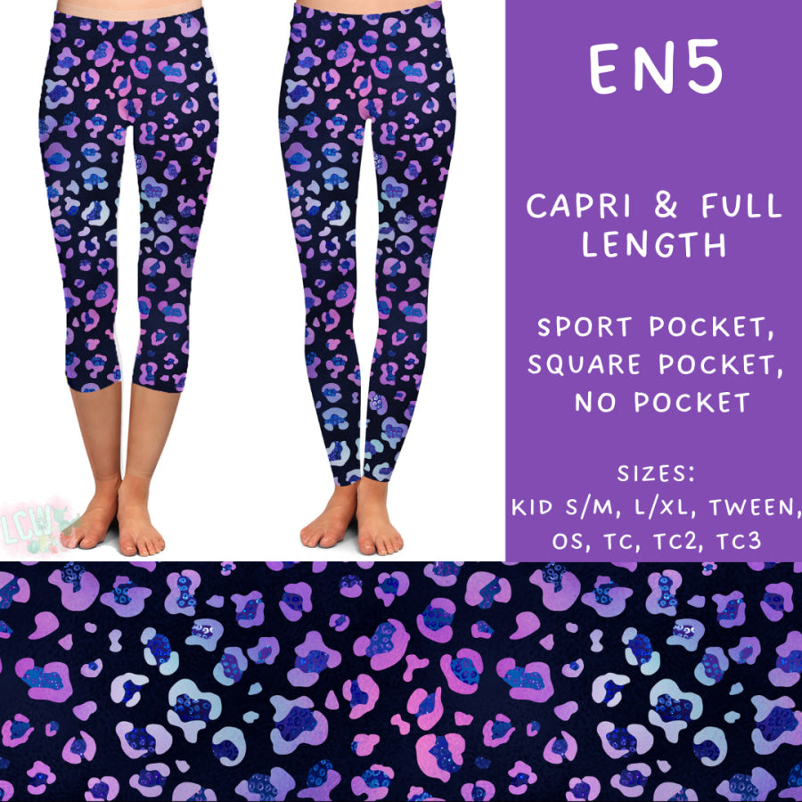 Preorder Custom Styles - Electric Night 5 - Closes 25 Sep - ETA early Dec 2024 Leggings