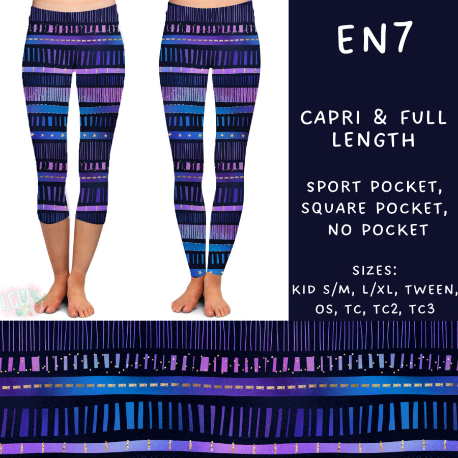 Preorder Custom Styles - Electric Night 7 - Closes 25 Sep - ETA early Dec 2024 Leggings