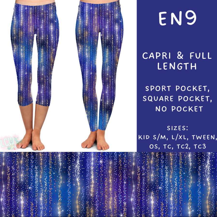 Preorder Custom Styles - Electric Night 9 - Closes 25 Sep - ETA early Dec 2024 Leggings