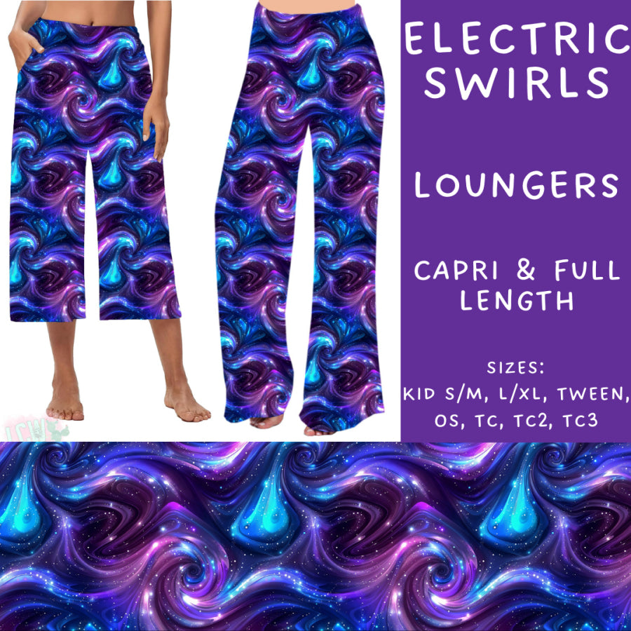 Preorder Custom Styles - Electric Swirls - Closes 13 Nov - ETA late Jan 2025 Leggings