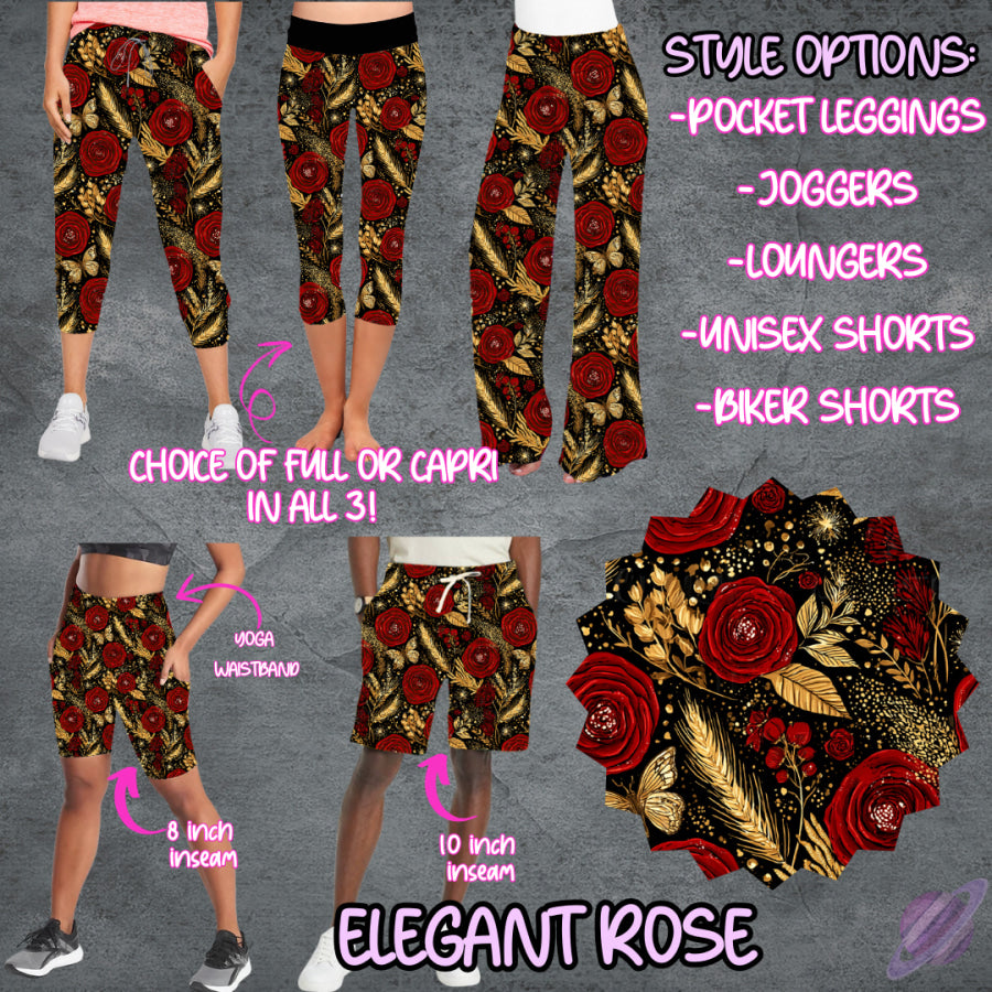 PREORDER Custom Styles - Elegant Rose - Closes 29 May - ETA late Aug 2025 Leggings