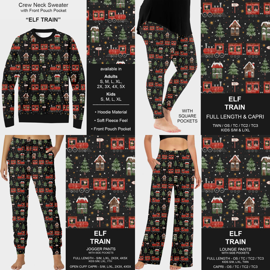 PREORDER Custom Styles - Elf Train - Closes 22 Jul - ETA late Oct 2025 Loungewear