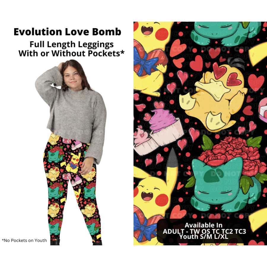 PREORDER Custom Styles - Evolution Love Bomb - Closes 28 Nov - ETA late Feb 2025 Leggings