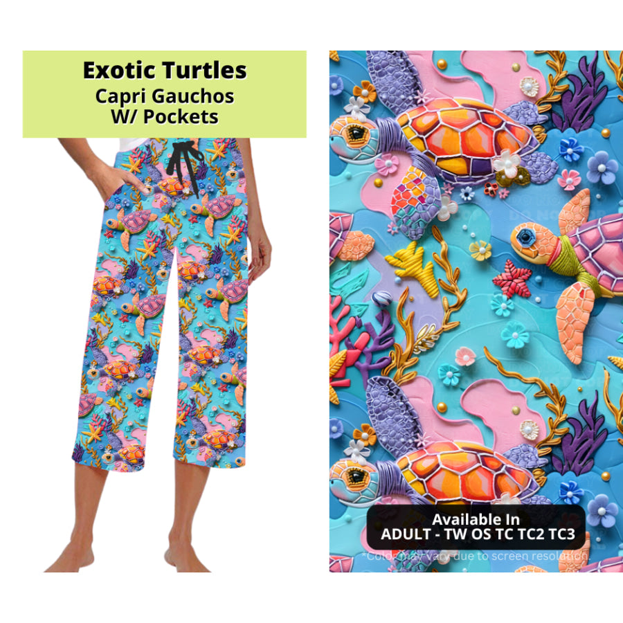 Preorder Custom Styles - Exotic Turtles - Closes 24 Mar - ETA late Jun 2025 Leggings