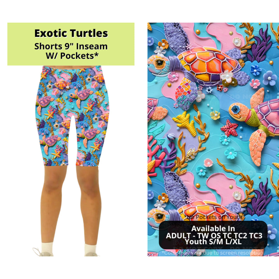 Preorder Custom Styles - Exotic Turtles - Closes 24 Mar - ETA late Jun 2025 Leggings