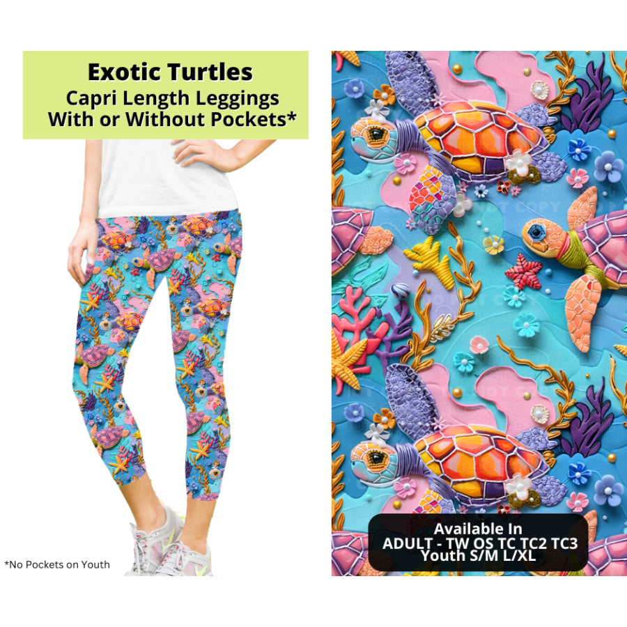 Preorder Custom Styles - Exotic Turtles - Closes 24 Mar - ETA late Jun 2025 Leggings