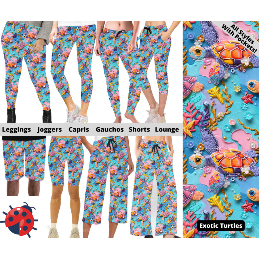 Preorder Custom Styles - Exotic Turtles - Closes 24 Mar - ETA late Jun 2025 Leggings