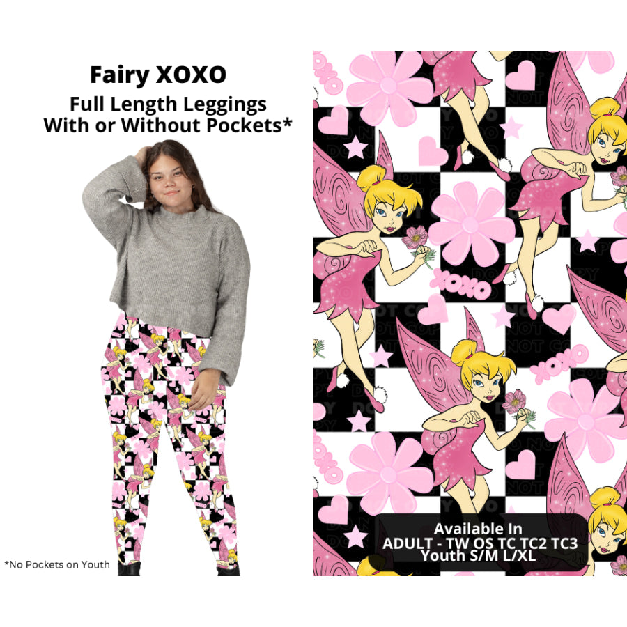 PREORDER Custom Styles - Fairy XOXO - Closes 21 Nov - ETA late Feb 2025 Leggings