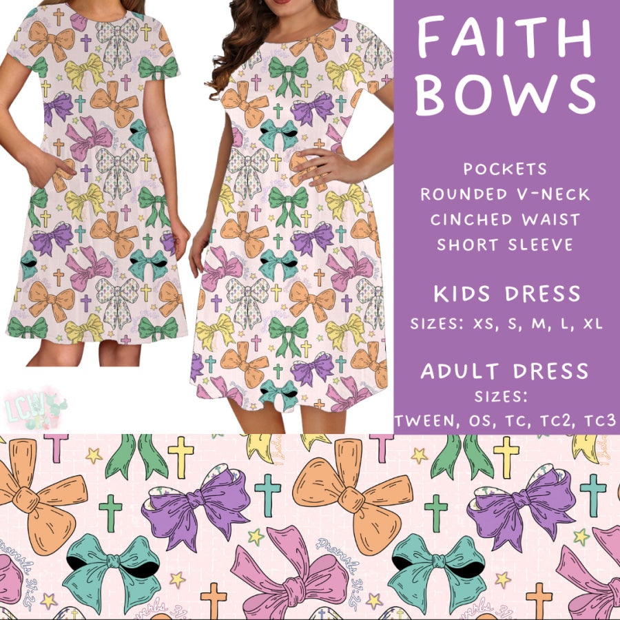 Preorder Custom Styles - Faith Bows - Closes 31 Mar - ETA late May 2025 Leggings