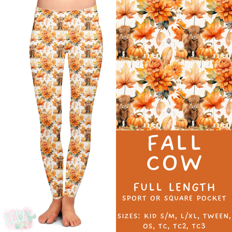 Preorder Custom Styles Fall Cow Closes 28 Aug ETA late Nov 2025 Leggings