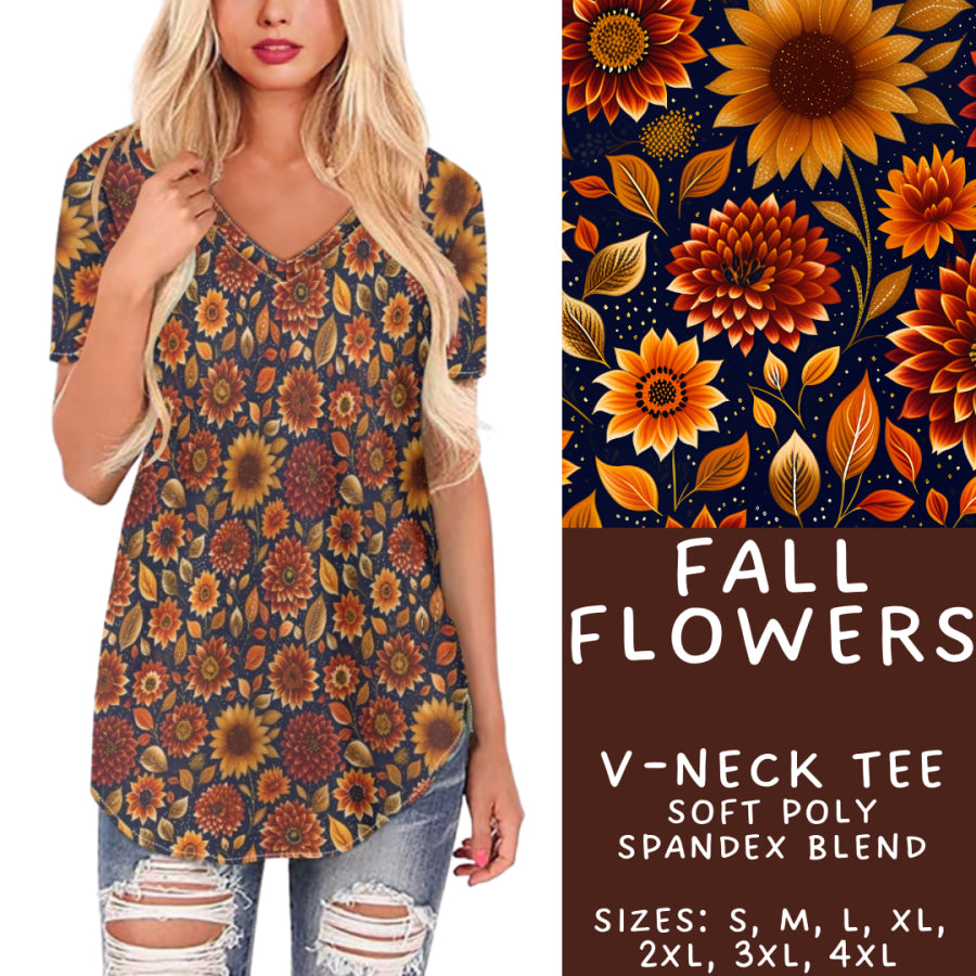 Preorder Custom Styles Fall Flowers Closes 4 Sep ETA late Nov 2025 Leggings