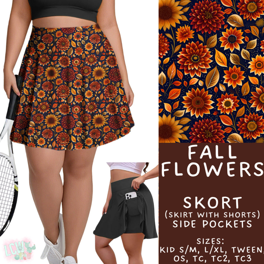 Preorder Custom Styles Fall Flowers Closes 4 Sep ETA late Nov 2025 Leggings