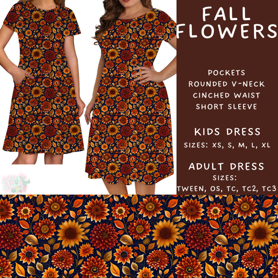 Preorder Custom Styles Fall Flowers Closes 4 Sep ETA late Nov 2025 Leggings