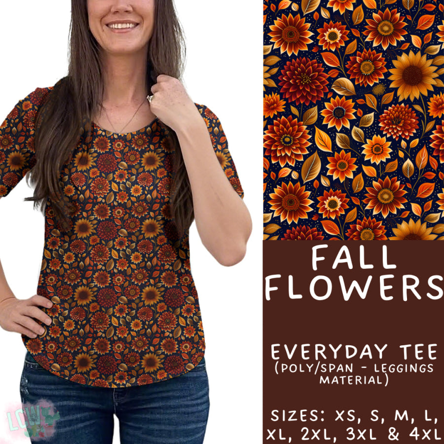 Preorder Custom Styles Fall Flowers Closes 4 Sep ETA late Nov 2025 Leggings