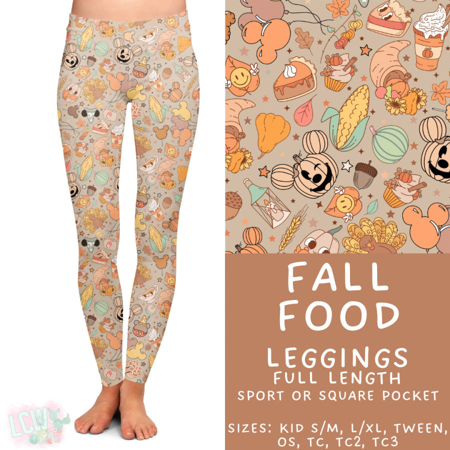 Preorder Custom Styles Fall Food Closes 29 Aug ETA late Nov 2025 Leggings