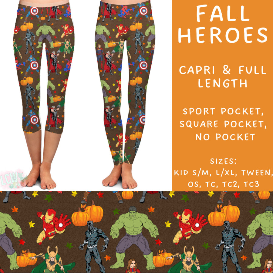 Preorder Custom Styles - Fall Heroes - Closes 9 Oct - ETA late Dec 2024 Leggings